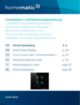 HomeMatic IP HmIP-WGD Wired Glass Display Handleiding