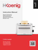 H Koenig toas9 2-Slice Toaster Handleiding