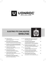 Vonroc EH517AC Electric PTC Fan Heater Handleiding