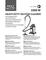Meec tools 009639 1200 W Heavy-Duty Vacuum Cleaner Handleiding