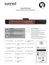 SunRed Wandheizstrahler Dark Wall Black 2500 Watt Handleiding