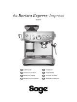 Sage BES875 the Barista Express Impress Gebruikershandleiding
