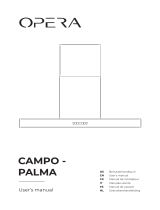 Opera CAMPO PALMA Wall Hoods Handleiding
