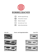 Rommelsbacher Doppelkochtafel THL 3097/A Handleiding