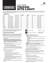 Draper 03195 LED SMD Tripod Site Light Handleiding