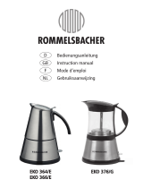Rommelsbacher Espresso Kocher EKO 366/E DeLuxe Handleiding