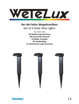 Wetelux 98 14 04 Set of 3 Solar Way Lights Handleiding
