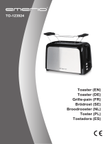 Emerio Toaster "TO-123924", Doppelschlitz, Edelstahl, 750 Watt Handleiding