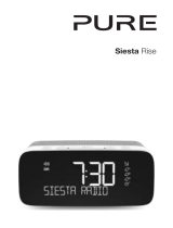 PURE 1852598 Siesta Rise Radio Alarm Clock FM Bluetooth Handleiding