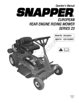Simplicity MANUAL, OPS, SNAPPER EURO RER MODEL E3317523BVE Handleiding