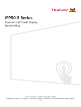 ViewSonic IFP50-5 Series Commercial Touch Display Gebruikershandleiding