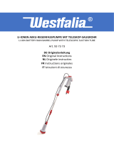Westfalia Wasserwelten Akku-Regenfasspumpe teleskopierbar, 12 Volt Handleiding