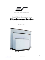 Elite Screens PicoScreen Series Portable Tabletop Micro-Projector Screen Gebruikershandleiding