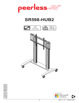 PEERLESS-AV SR598-HUB2 SmartMount Flat Panel Cart Handleiding