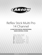 Carson 500501003 Reflex Stick Multi Pro 14 Channel 2.4 GHz FHSS Digital Proportional Radio Control System Handleiding