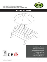 AXI A031.003.01 Nick Picnic Table Handleiding