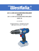 Westfalia 883580 18V Li Ion Impact Drill ASBS 18 Handleiding