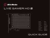 Avermedia LIVE GAMER HD 2 Game Capture Card Gebruikershandleiding