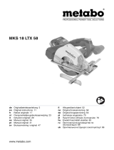 Metabo MKS 18 LTX 58 Handleiding