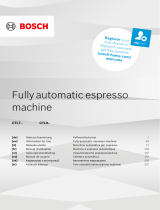 Bosch CTL7 Fully Automatic Espresso Machine Handleiding