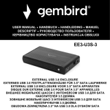 Gembird EE3-U3S-3 External USB 3.0 Enclosure Handleiding
