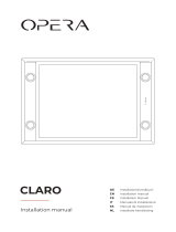 Opera CLARO CCL086B1 Ceiling Unit Extractor Hood Handleiding