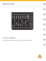 Behringer X-TOUCH COMPACT Universal USB-MIDI Controller Gebruikershandleiding