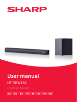 Sharp HT-SBW182 2.1 Soundbar Home Theatre System Gebruikershandleiding