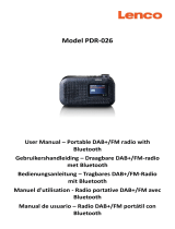 Lenco PDR-026 Portable DAB Plus FM Radio Handleiding