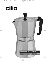 Cilio Espressokocher für unterschiedliche Tassenanzahl Handleiding