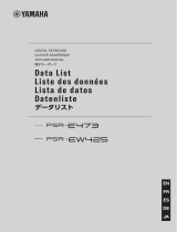 Yamaha PSR-EW425 Data papier