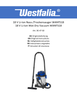 Westfalia 18 V Li-Ion Wet-Dry Vacuum WANTS18 Handleiding