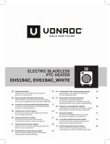 Vonroc EH519AC Electric Bladeless PtC Heater Handleiding