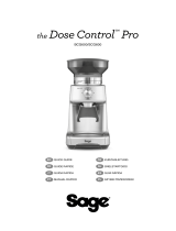 Sage SCG600 The Dose Control Pro Coffee Grinder Gebruikershandleiding
