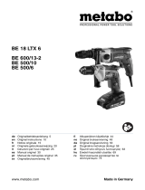 Metabo BE 18 LTX 6 Cordless Drill 18 V Handleiding