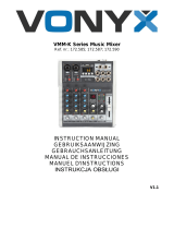 Vonyx VMM-K Series Music Mixer Handleiding
