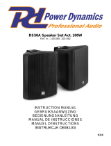 Power Dynamics 100.060 DS50A Speaker Set Handleiding