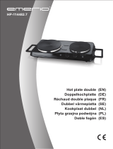 Emerio Doppelkochplatte "HP-114482.7", Schwarz, Ø 18,5 und 15,5 cm, 2500 Watt Handleiding