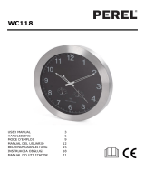 Perel PEREL WC118 ALUMINIUM WALL CLOCK Handleiding