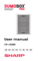 Sharp CP-LS100 High Performance Portable Speaker Handleiding