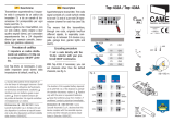 CAME TOP-432A, TOP-432AK, TOP-434A Installatie gids