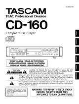 Tascam CD-160 Handleiding