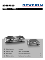 SEVERIN 910.010 Electric Table Top Hot-Plates Handleiding