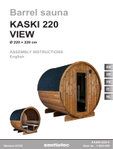 Sentiotec Barrel sauna Kaski 180 View Handleiding