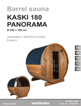 Sentiotec Barrel sauna Kaski 180 Panorama Handleiding