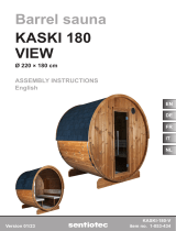 Sentiotec Barrel sauna Kaski 180 View Handleiding