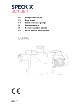 Speck-Pumpen BCM 40/3 A-EPDM Handleiding