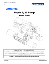 Carlisle BINKS - Maple Pump 8/25 Handleiding