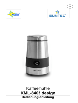 Suntec Wellness COFFEE MILL KML-8403 DESIGN de handleiding