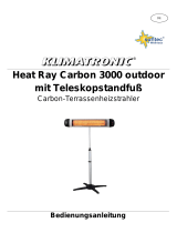 Suntec Wellness PATIO HEATER HEAT RAY CARBON 3000 OUTDOOR WITH TELESCOPIC STAND de handleiding